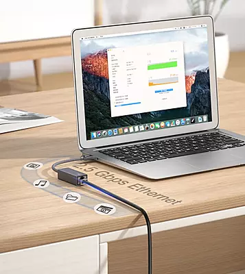 Realtek 8156B USB-A RJ45 Ethernet Adapter 2.5 Gbit